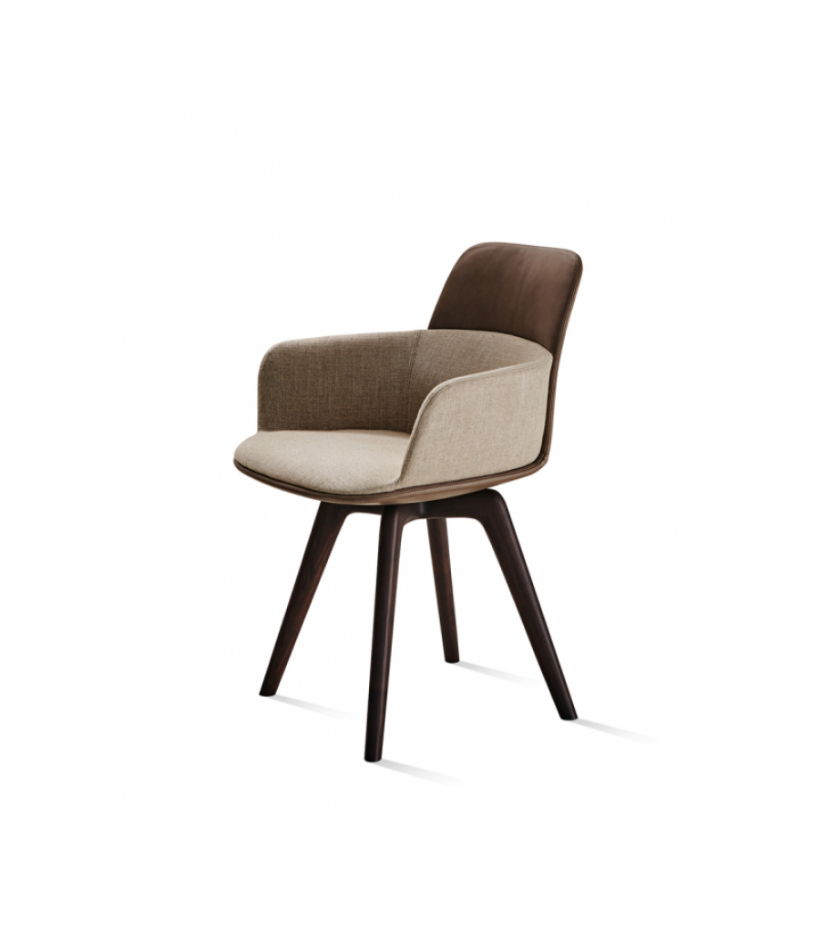 Barbican Chair with Armrests by Molteni&C